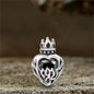 Crown Gem Stainless Steel Gothic Stud Earrings
