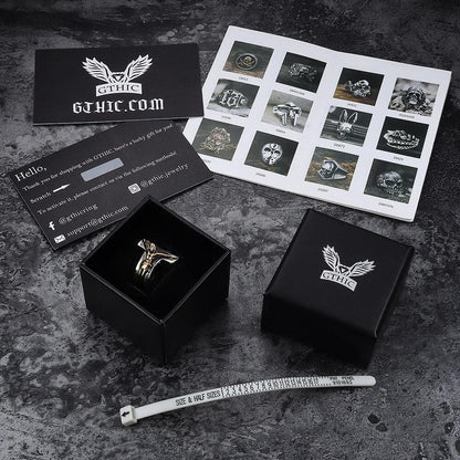 Crucifixion of Jesus Stainless Steel Cross Ring