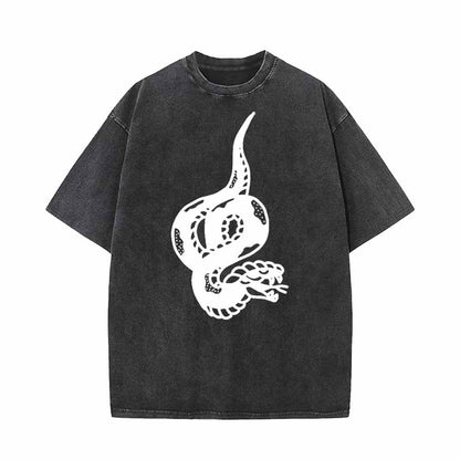 Curved Ferocious Snake T-shirt