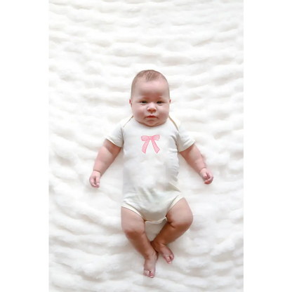 Cutesy Bow Baby Onesie