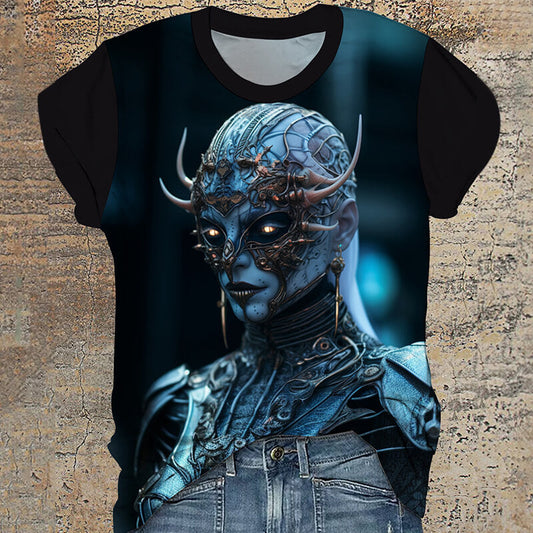 Cyberpunk Dark Soul Round Neck t-Shirt