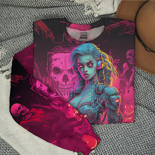 Cyberpunk Skull Future Warrior Casual Sweatshirt
