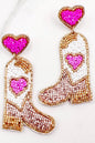 Boot scootin’ earrings