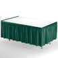 Dark Green Plastic Table Skirt