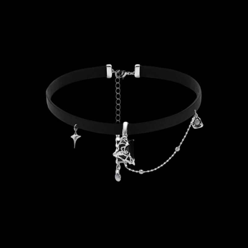 Dark Bat Alloy Resin Gothic Necklaces