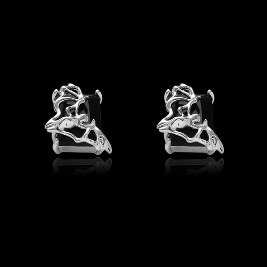 Dark Bat Alloy Resin Gothic Stud Earrings