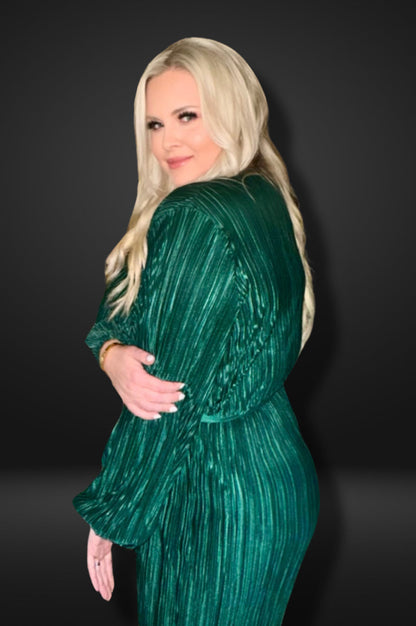 Plus Size Emerald Jumpsuit -clearance