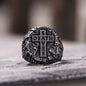 Death And Save Stainless Steel Cross Ring