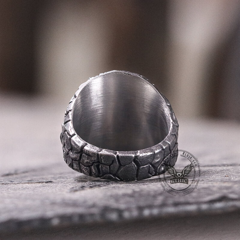 Death And Save Stainless Steel Cross Ring