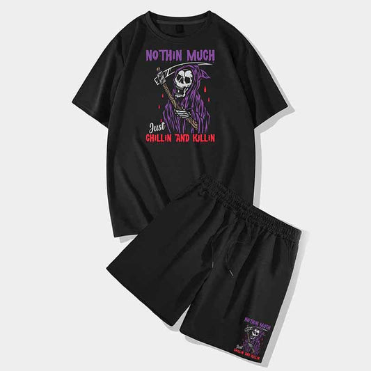 Death Rain Of Blood Short Sleeve T-shirt and Shorts Set