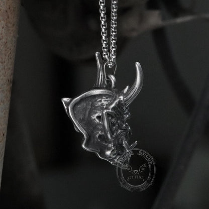 Yokai Oni Stainless Steel Pendant