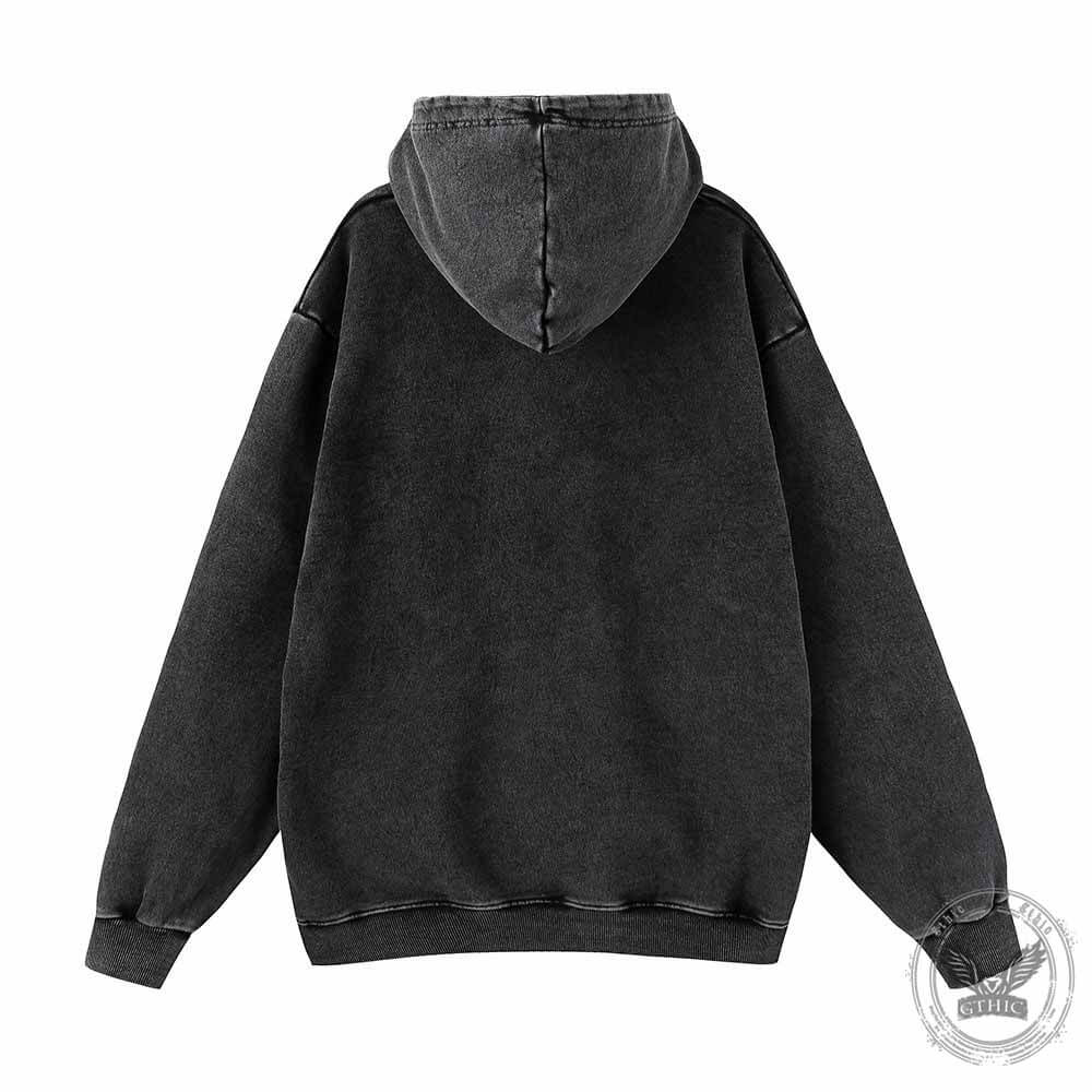 Fuck Around And Find Out Skull Vintage Washed Hoodie