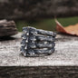Detailed Vertebrae Stainless Steel Ring