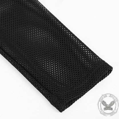 Diamond-Shaped Mesh See-Through Men's Shirt