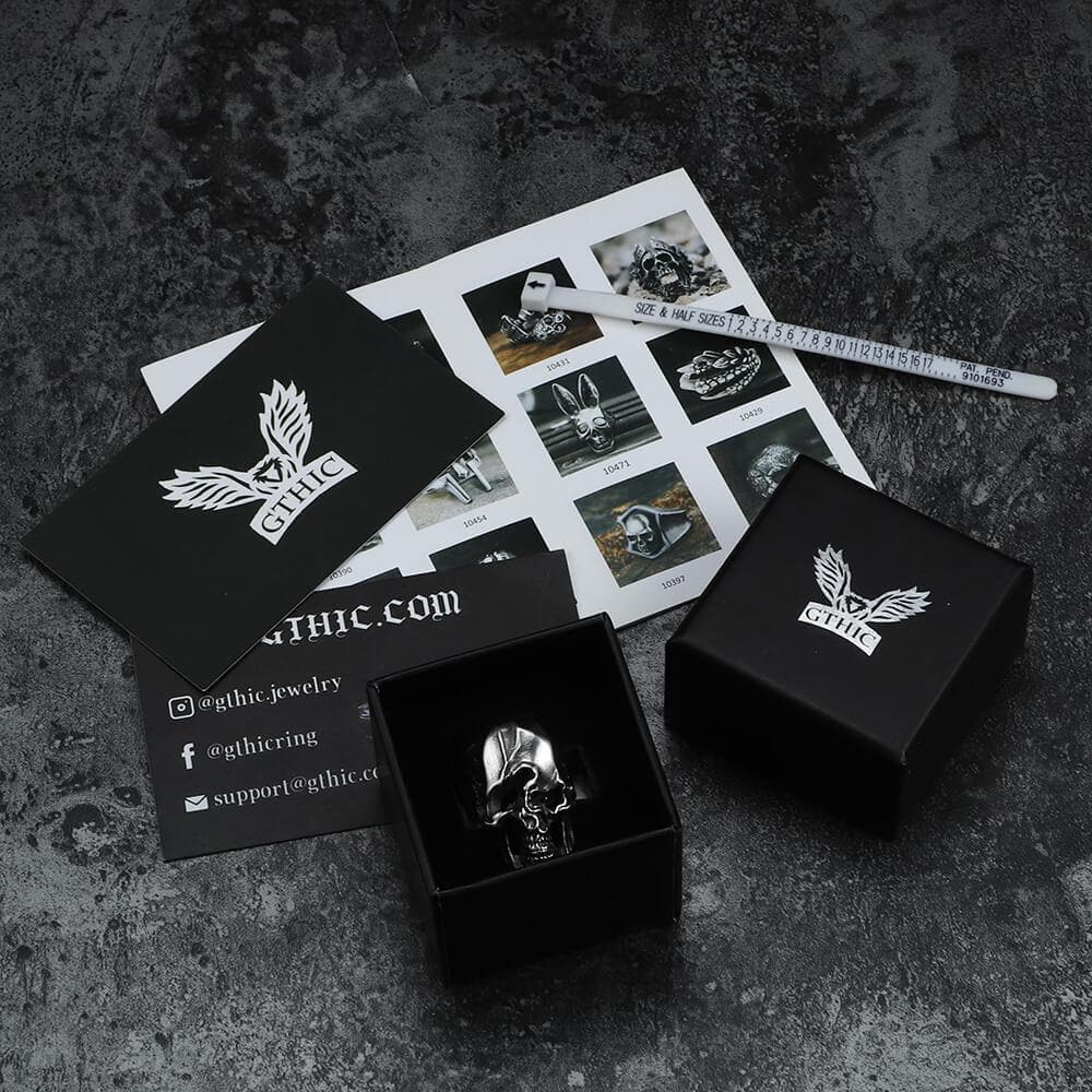Distorted Soul Stainless Steel Skull Ring