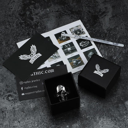 Distorted Soul Stainless Steel Skull Ring