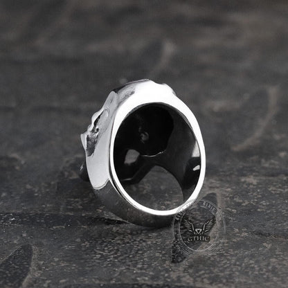 Distorted Soul Stainless Steel Skull Ring