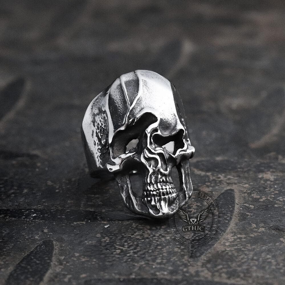 Distorted Soul Stainless Steel Skull Ring