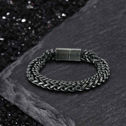 Double Chains Stainless Steel Bracelet