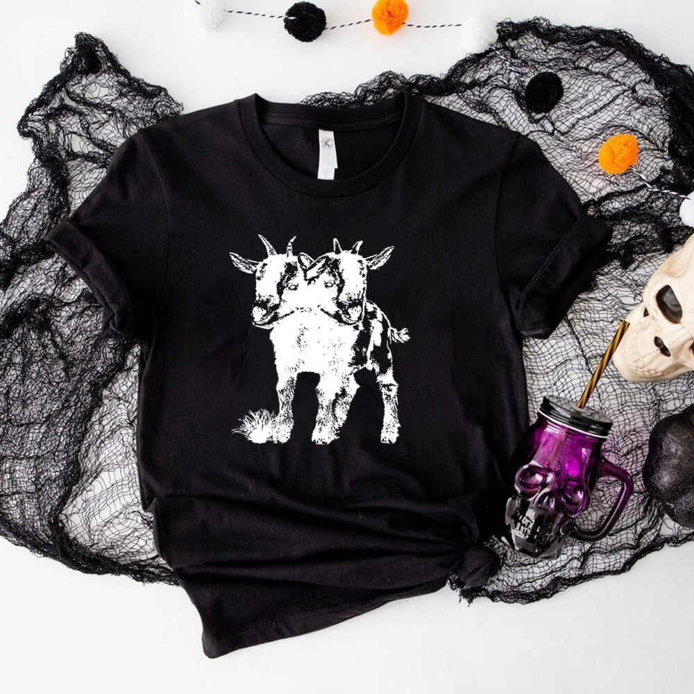 Double Head Lamb Short Sleeve T-shirt