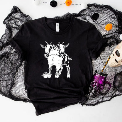 Double Head Lamb Short Sleeve T-shirt