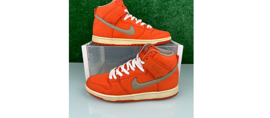 Nike SB Dunk High Urban Orange Bamboo Size 9.5M / 11W