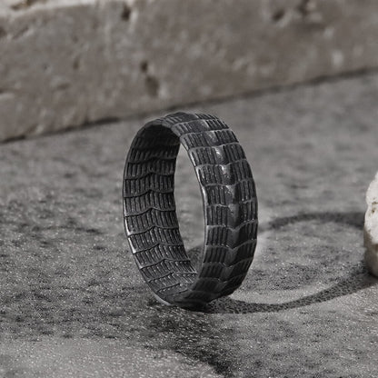 Dragon Spine Stainless Steel Ring