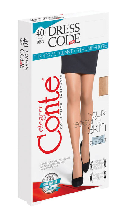 Tights Conte Dress Code 40 Den - Second Skin Effect