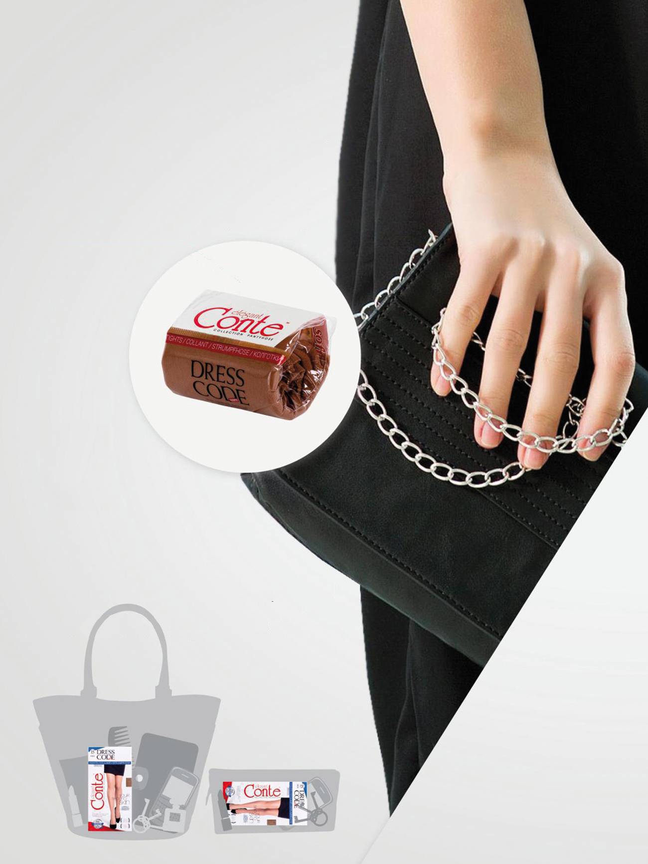 Tights Conte Dress Code 40 Den - Second Skin Effect