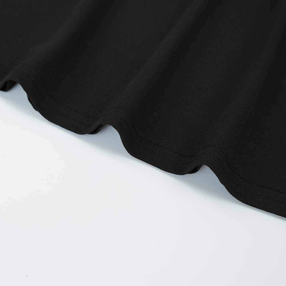 Black Death Rat Print Crew Neck Vest Dress