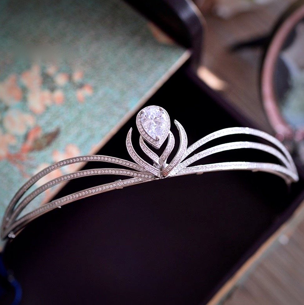 Chelsea - Wedding Cubic Zirconia Tiara