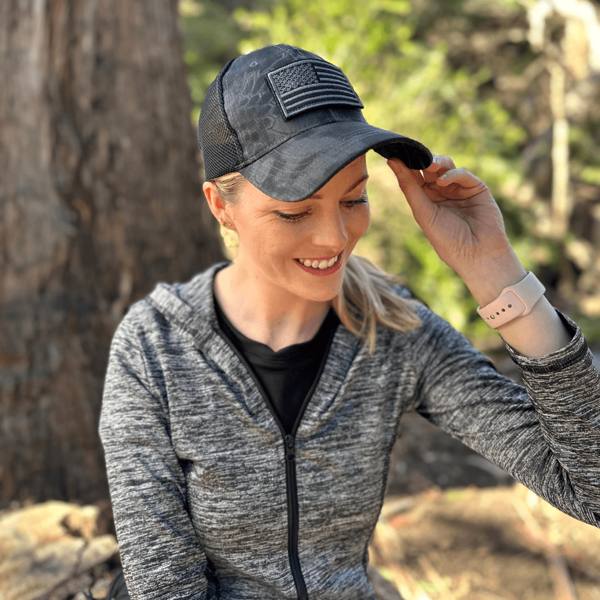 JupiterGear Military-Style Tactical Patch Hat with Adjustable Strap | Breathable & Unisex