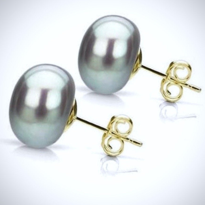 Mabel - Freshwater Pearl Stud Earrings - More Colors Available