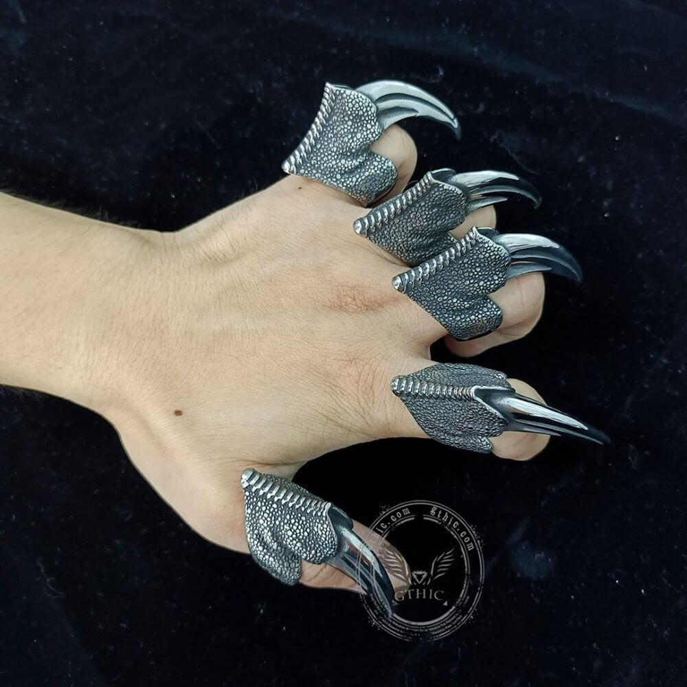 Eagle Claw Stainless Steel Animal Ring