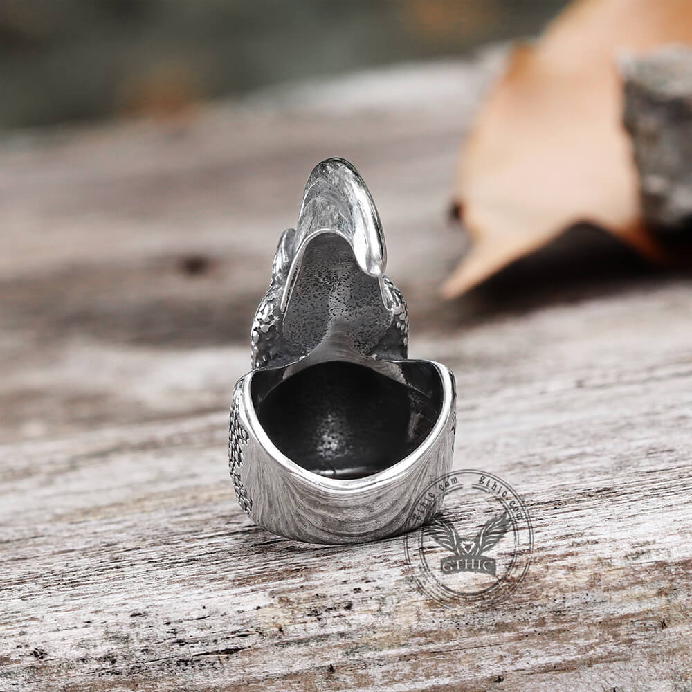Eagle Claw Stainless Steel Animal Ring
