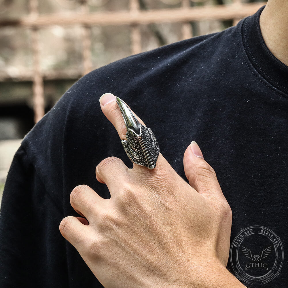 Eagle Claw Stainless Steel Animal Ring