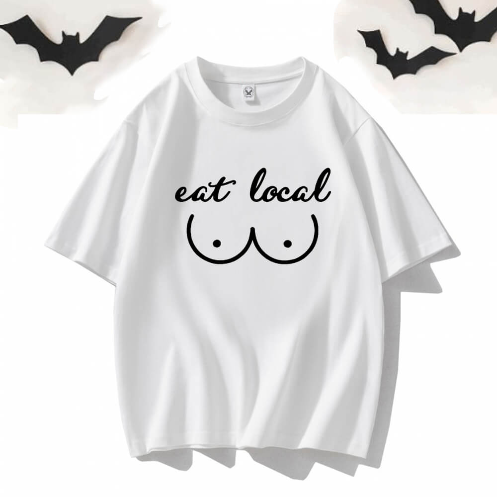 Eat Local Crew Neck Short Sleeve T-shirt
