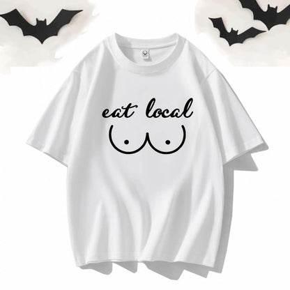 Eat Local Crew Neck Short Sleeve T-shirt