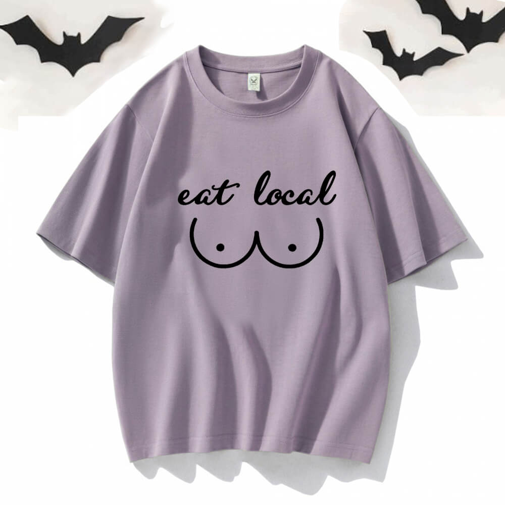 Eat Local Crew Neck Short Sleeve T-shirt