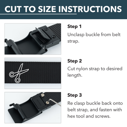 OPS 1.0 EDC Belt 1.5" Width Ballistic Nylon for Everyday Carry