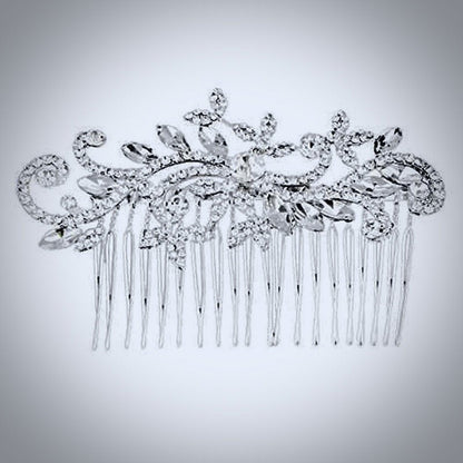 "Lucille" - Crystal Bridal Hair Comb