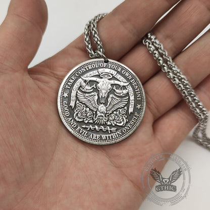 Egyptian God Of Death Anubis Hobo Nickel Pendant