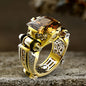 Electroplated Diamond-Set Brass Engagement Ring