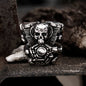 Engine Wrench Stainless Steel Skull Ring