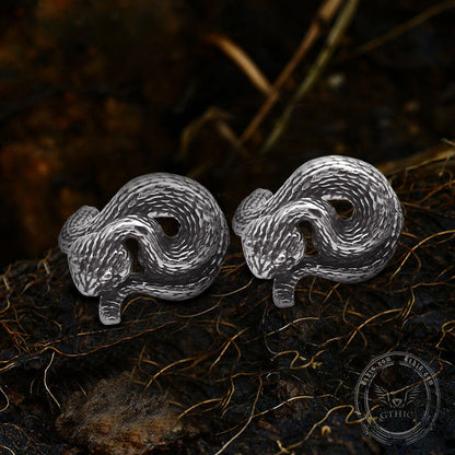 Entwined Snake Stainless Steel Ear Clip