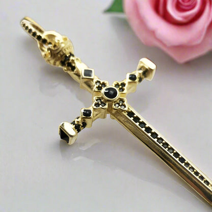 European Style Gothic Sword Link Chain Necklace