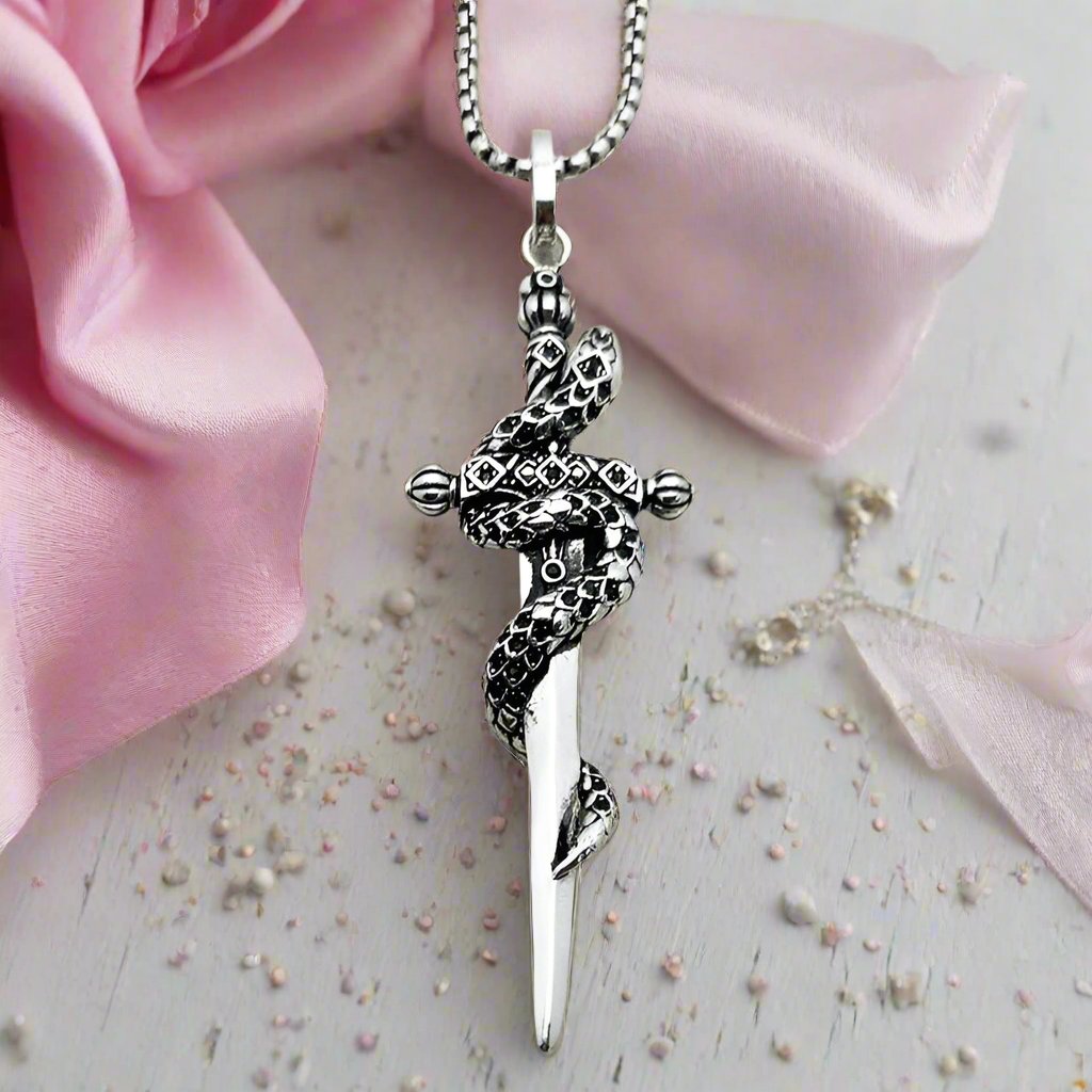 European Style Gothic Sword Link Chain Necklace