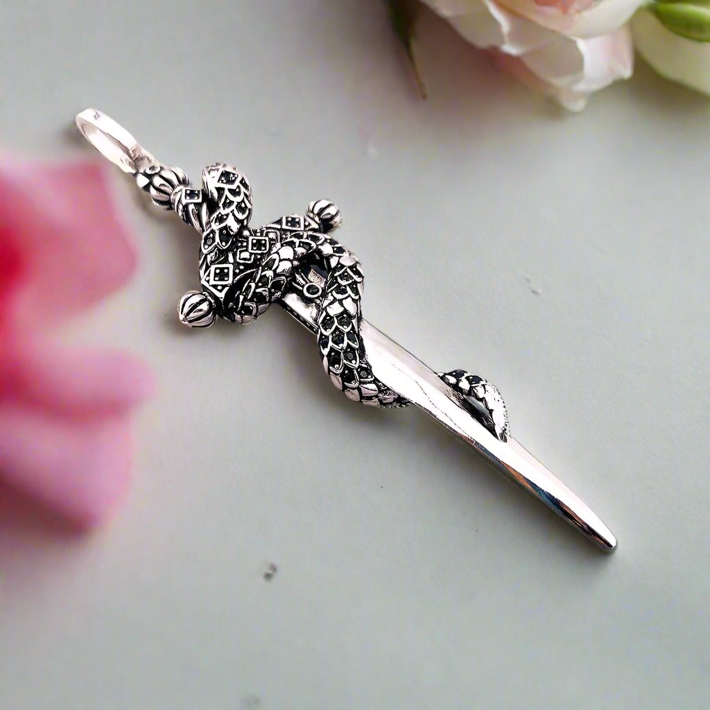 European Style Gothic Sword Link Chain Necklace