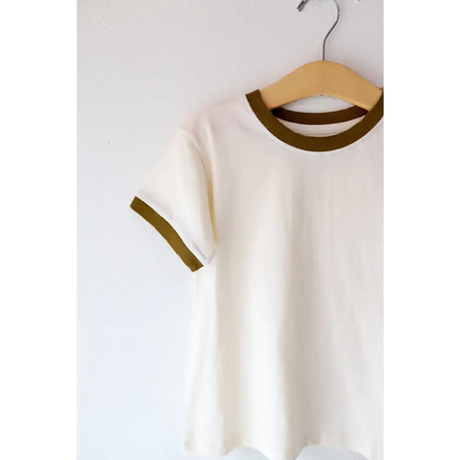 The Everyday Ringer Tee for Kids in Brown