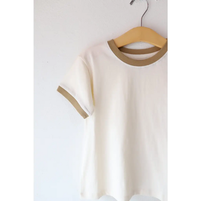 The Everyday Ringer Tee in Muted Brown